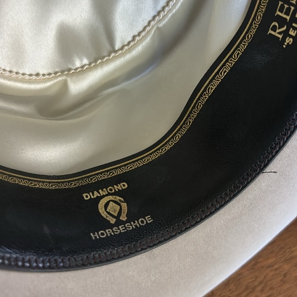 Resistol Diamond Horseshoe western cowboy cowgirl felt hat with feather band - Picture 15 of 16